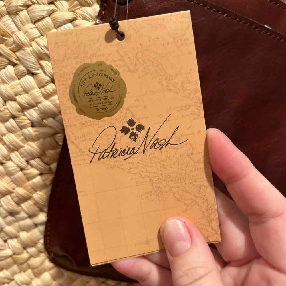 Patricia Nash Tan and Brown Woven Tote - Picture 7 of 7